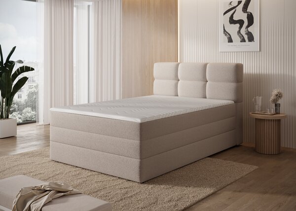 Eltap Čalouněná postel Kasped s úložným prostorem Materiál a barva potahu: Paolli 04 - šedá, Rozměr: 120x200