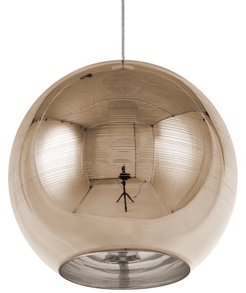 Závěsná lampa ASARO Sklo Zlatá