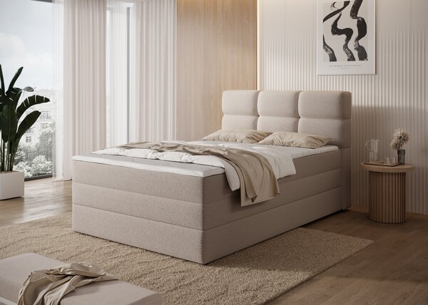 Eltap Čalouněná postel Kasped s úložným prostorem Materiál a barva potahu: Paolli 04 - šedá, Rozměr: 120x200