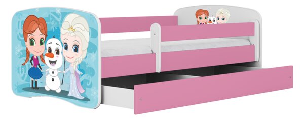 Kocot kids Dětská postel Babydreams Ledové království růžová, varianta 70x140, bez šuplíků, bez matrace