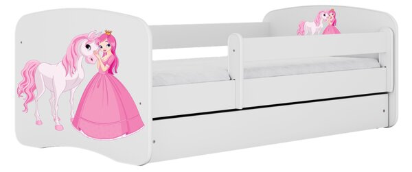 Kocot kids Dětská postel Babydreams princezna a poník bílá, varianta 70x140, bez šuplíků, bez matrace