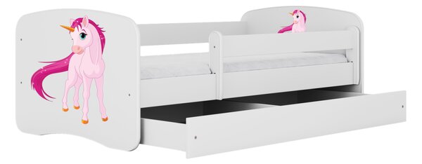 Kocot kids Dětská postel Babydreams jednorožec bílá, varianta 70x140, bez šuplíků, bez matrace