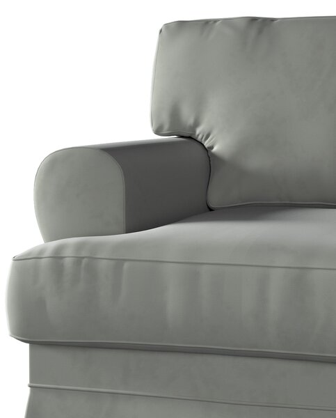 Potah na křeslo IKEA Ekeskog barva šedá látka lesklé, sametová
