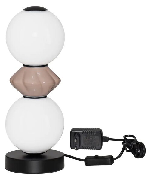 Designová stolní lampa Pallina B – Hnědá