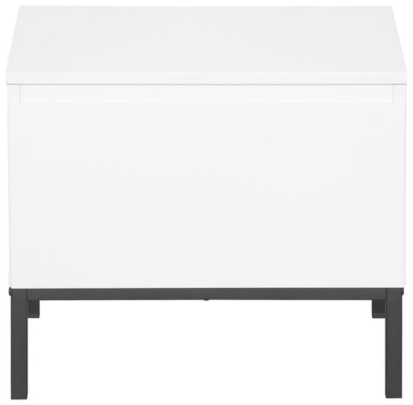 NOČNÍ STOLEK, bílá, 49/43/35 cm Hom`in, Online Only