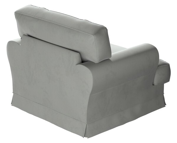Potah na křeslo IKEA Ekeskog barva šedá látka lesklé, sametová