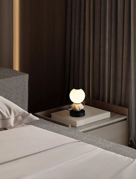 Designová stolní lampa Pallina A – Šedá