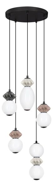 Designový lustr Pallina 5 – Šedá