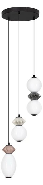 Designový lustr Pallina 3 – Šedá