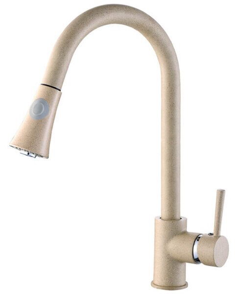 Laveo Daru, kuchyňská baterie stojící h-410, béžová, LAV-BLD_469D
