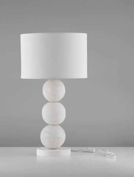 Moderní stolní lampa Chamois – Hnědá