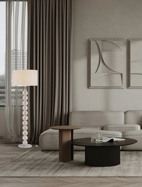 Moderní stojací lampa Chamois – Hnědá