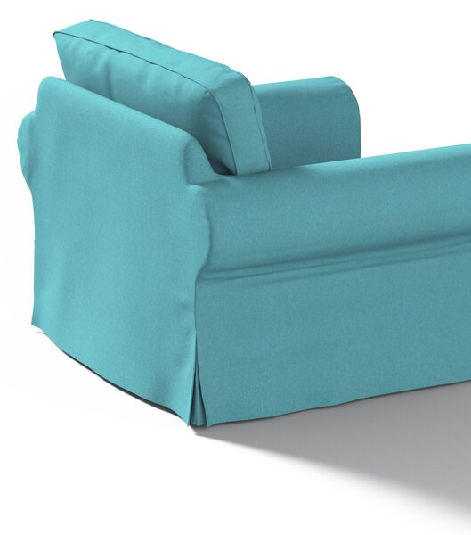 Potah na křeslo IKEA Ektorp barva modrá látka pletený vzor