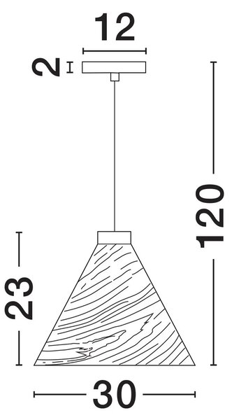 Moderní lustr Elysian 30 – Hnědá