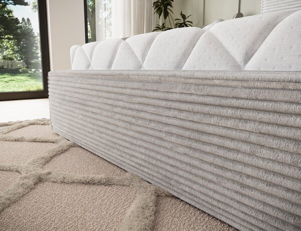 Eltap Čalouněná postel Pesillo s úložným prostorem Materiál a barva potahu: Modullo 03 - světle šedá, Rozměr: 140x200