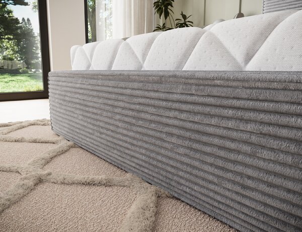 Eltap Čalouněná postel Pesillo s úložným prostorem Materiál a barva potahu: Modullo 03 - světle šedá, Rozměr: 140x200