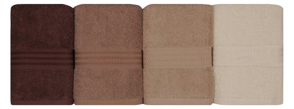 SADA RUČNÍKŮ, 50/90 cm, hnědá, krémová, béžová - Ručníky, Online Only