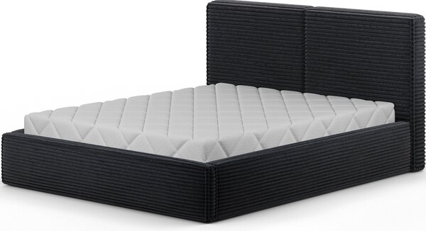 Eltap Čalouněná postel Pesillo s úložným prostorem Materiál a barva potahu: Modullo 10 - černá, Rozměr: 140x200