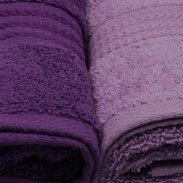 SADA RUČNÍKŮ, 50/90 cm, fialová, purpurová, šeříková - Ručníky, Online Only
