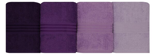 SADA RUČNÍKŮ, 50/90 cm, fialová, purpurová, šeříková - Ručníky, Online Only