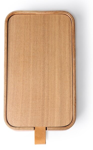 Stolní kosmetické zrcadlo s boxem z vrbového dřeva Willow - 23*13*3,5cm - HKLIVING