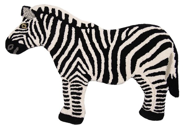 Vlněný kusový koberec Zebra - 60*90*2 cm - Clayre & Eef