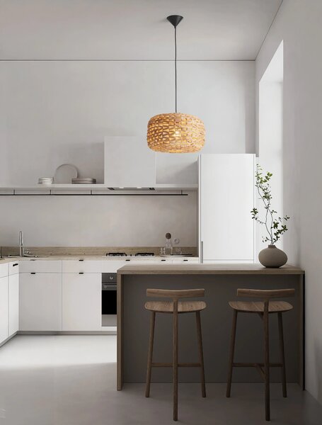 Designový lustr Ponn – Hnědá