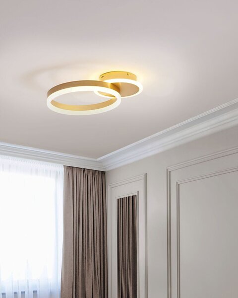 LED stropní lampa GLYDE Kov Zlatá