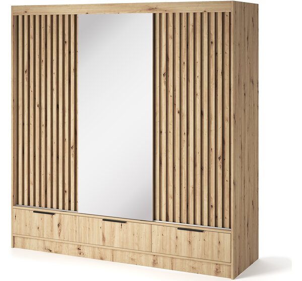 Eltap Šatní skříň Voodi III se zrcadlem