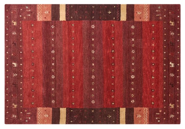 Koberec SINANLI Vícebarevná 140 x 200 cm Gabbeh Vlna