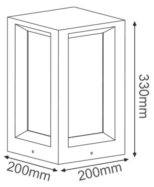ACA Lighting Garden Pole venkovní svítidlo MK039W-330