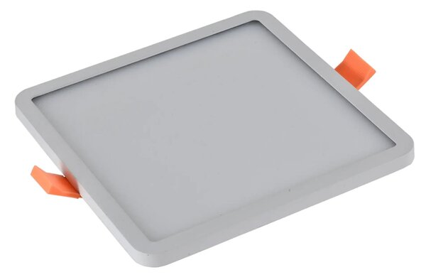 Bodové světlo Slim 15 Square 4000K Ip44 černé do sádrokartonu – Černá