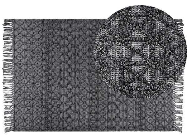 Koberec ALUCRA Černá 160 x 230 cm Vlna