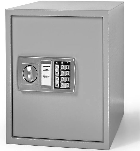 Elektrický nábytkový trezor Security 35 x 40 x 40 cm stříbrný