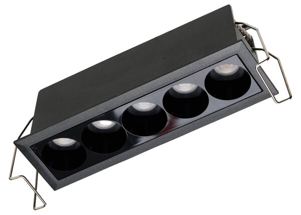 Minimalistické podhledové svítidlo do sádrokartonu Tetris 14 10W CCT černá