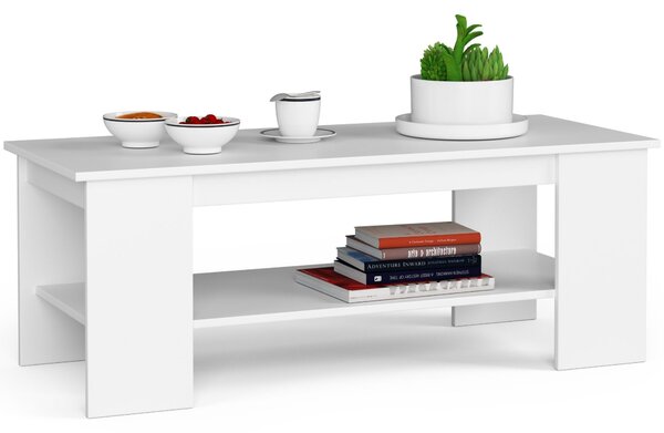 Designový konferenční stolek KAMIL, bílý