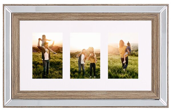Rámeček na 3 fotografie SINTA Stříbrná