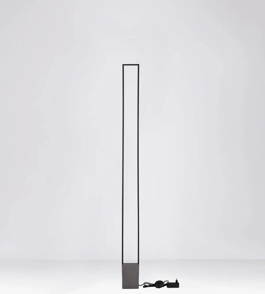 Moderní stojací lampa Lithos Černá