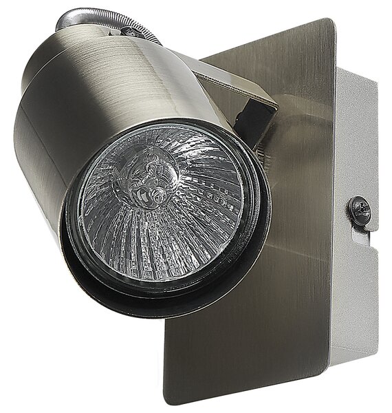 Sada 2 bodových lamp BONTE Nastavitelná Kov Stříbrná