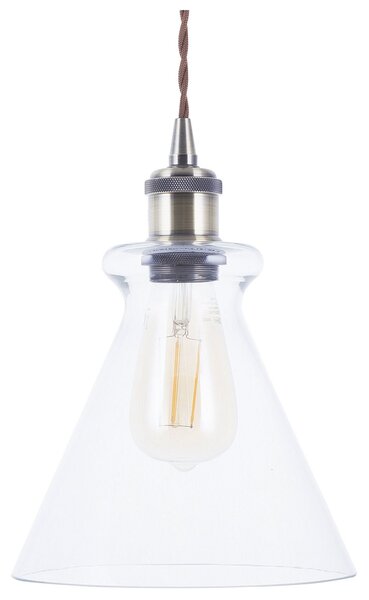 Závěsná lampa BERGANTES Sklo Průhledná