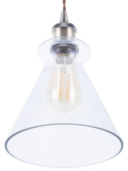Závěsná lampa BERGANTES Sklo Průhledná