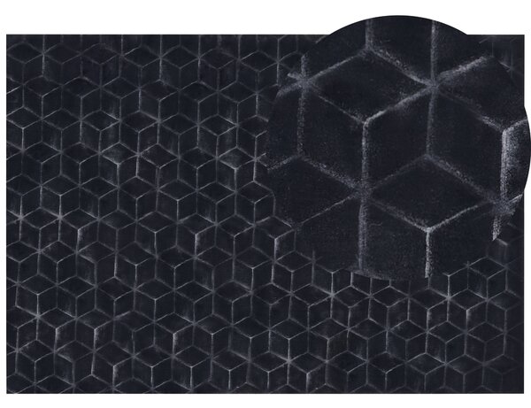 Koberec z umělé kožešiny THATTA Černá 160 x 230 cm