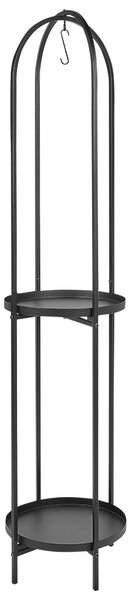 Stojan na květiny TAMARIX Kov 35 cm Černá
