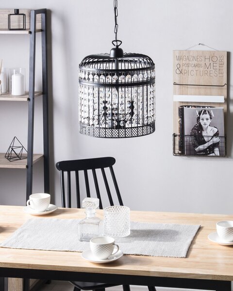 Závěsná lampa CELON Kov Černá