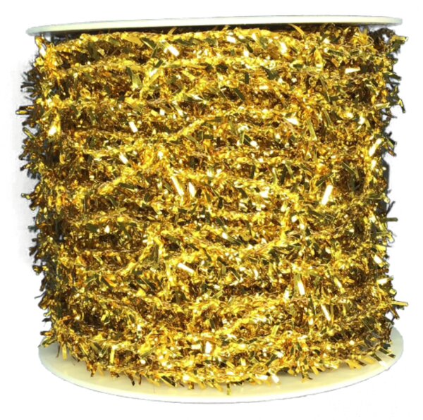 Ozdobné pletivo MOONLIGHT zlaté 8cm x 3m (10,-Kč/m)