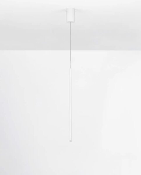 Minimalisticky lustr na lanku Stilvi Bílá