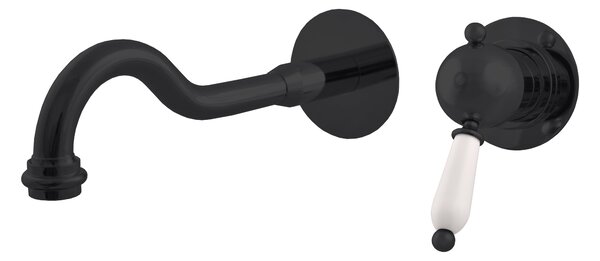 Slezák - RAV Umyvadlová baterie podomítková s tělesem LABE - L534/2CMAT, Černá mat