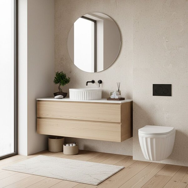 Rea Duo, umyvadlo na desku 380x380x145 mm, bílá lesklá, REA-U3602