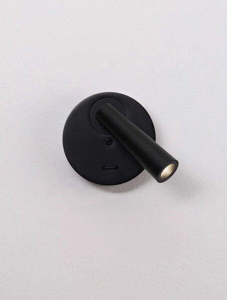 Moderní nástěnné svítidlo Tico Černá