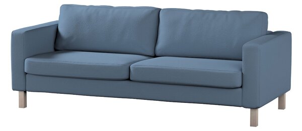Potah na pohovku IKEA Karlstad 3-místná, nerozkládací, krátký barva modrá látka pletený vzor